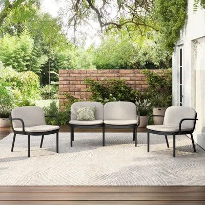 Outdoor 3Pcs Chat, Suitable For Garden, weight, Low-Maintenance, Balcony | Wayfair North America