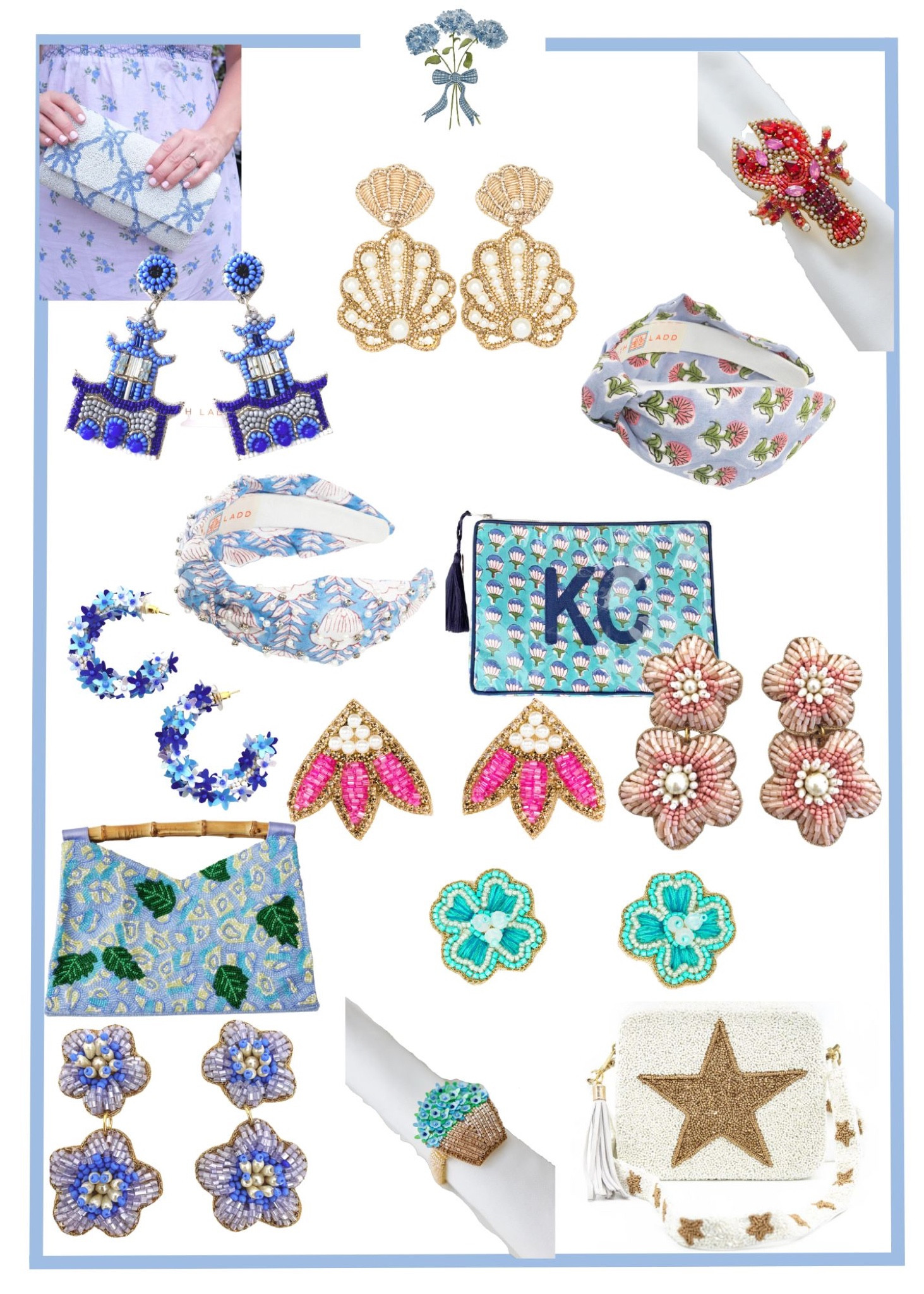 Oh my goodness, I have found one of my new favorite accessory brands. I can’t tell you how amazing it is. Beth Ladd has great eat pieces for you and the home. I love her block print pearl and gemstone headband I have. It is so comfortable to wear. I wear glasses, and some hard bands can hurt my head. Beth Ladd’s do not. I can wear it all day and forget I have it on. I get stopped often and asked where my headband is from. I also have a pair of floral beaded earrings. They are lightweight and comfortable. Perfect to wear for any occasion. I know you will love them just as much as I do. If you want to learn more about this amazing brand I have a blog post over on my blog bayberryabdmain.com
#accessories #earrings #beadederrings #headband #blockprintheadband #knottedheadband#beadedbags 

#LTKitbag #LTKstyletip #LTKFind