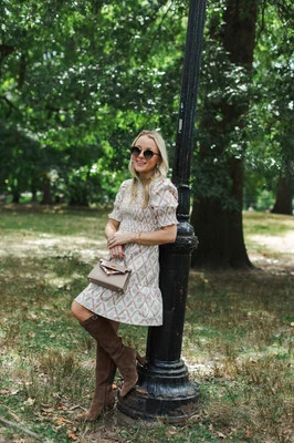 The Uptown Smocked Puff Sleeve Mini Dress | Sail to Sable