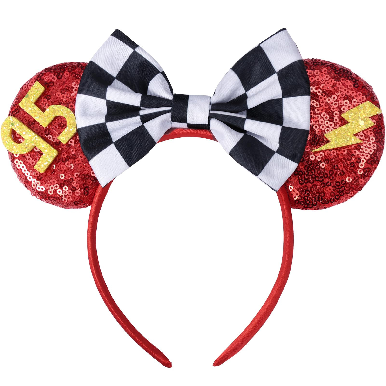 Mouse Ears Headband, Cars Ears for Women Adult Kids, Sequin Headband Park Ears Trips Party Cospla... | Amazon (US)