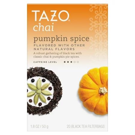 Tazo Chai Pumpkin Spice Tea Bags Black Tea 20 ct | Walmart (US)