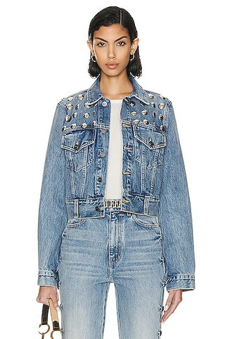 KHAITE Studded Rizzo Jacket in Bryce | FWRD | FWRD 