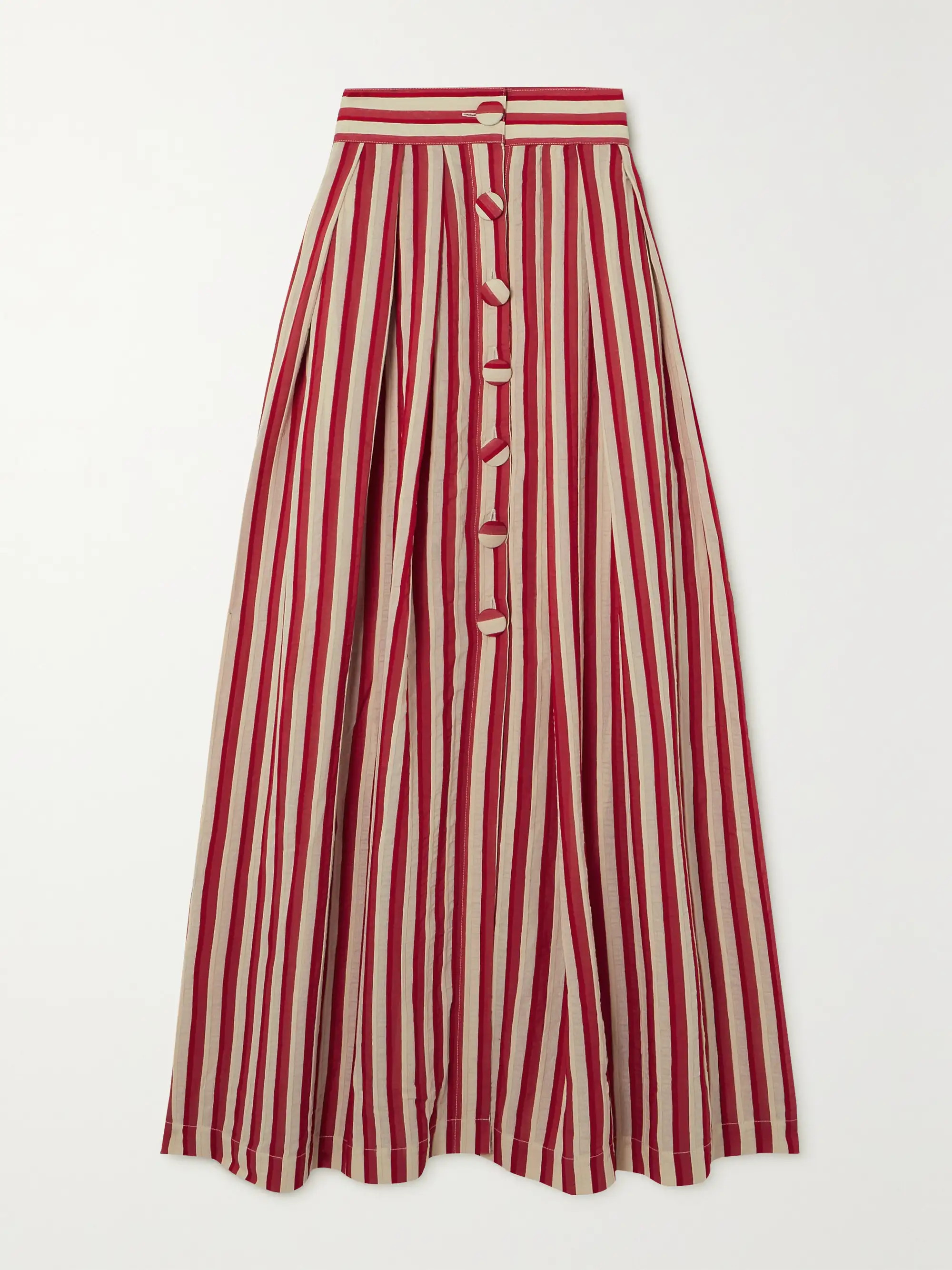 Irving striped faille maxi skirt | NET-A-PORTER (US)