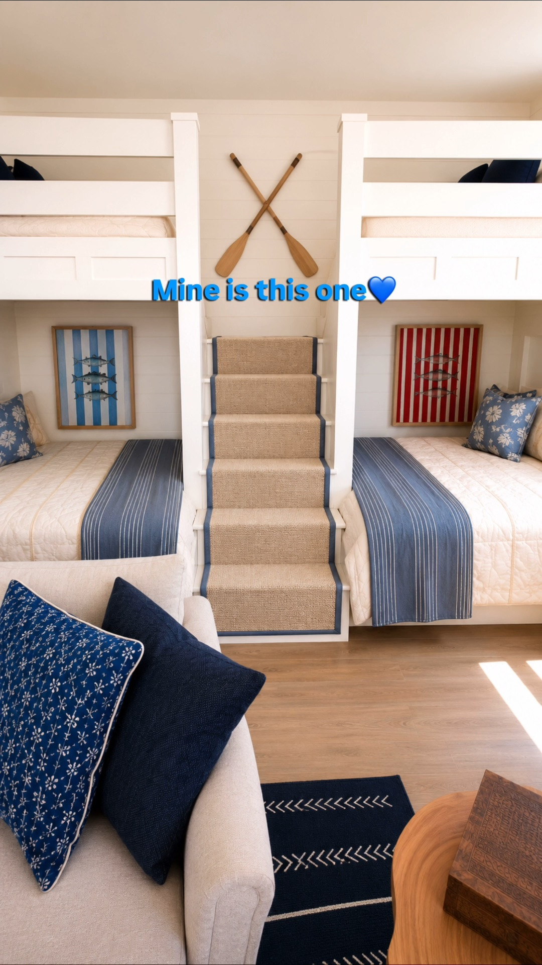One of my favorite parts of decorating is trying different ideas before making a final decision. 

When I’m planning a room, I love creating design mockups to see how different details change the overall look. Sometimes it’s the smallest update—a stair runner, artwork, or wall decor—that completely transforms a space.

For this bunk room, I played with six different design ideas before deciding on my favorite. Which one would you choose?

Everything I used to create the look is linked in my LTK if you’d like to recreate it in your own home.