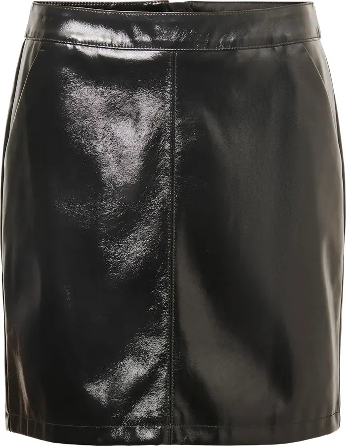 High Waist Faux Leather Skirt | Nordstrom