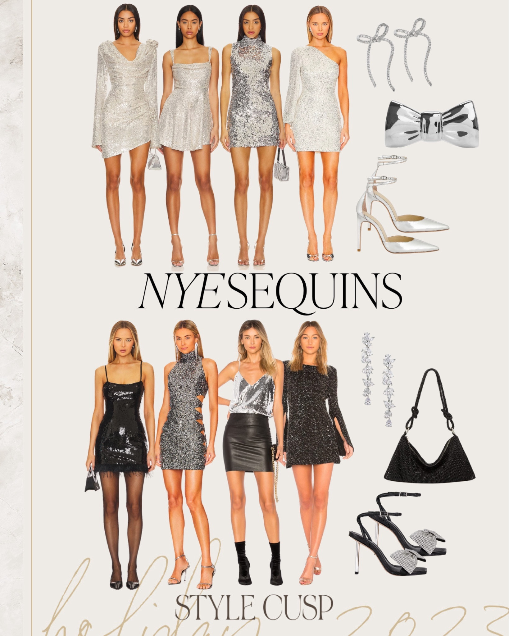 NYE Sequins ✨ 

Nye dress, nye top, silver, sparkly, sequin, holiday party 

#LTKHoliday #LTKshoecrush #LTKparties