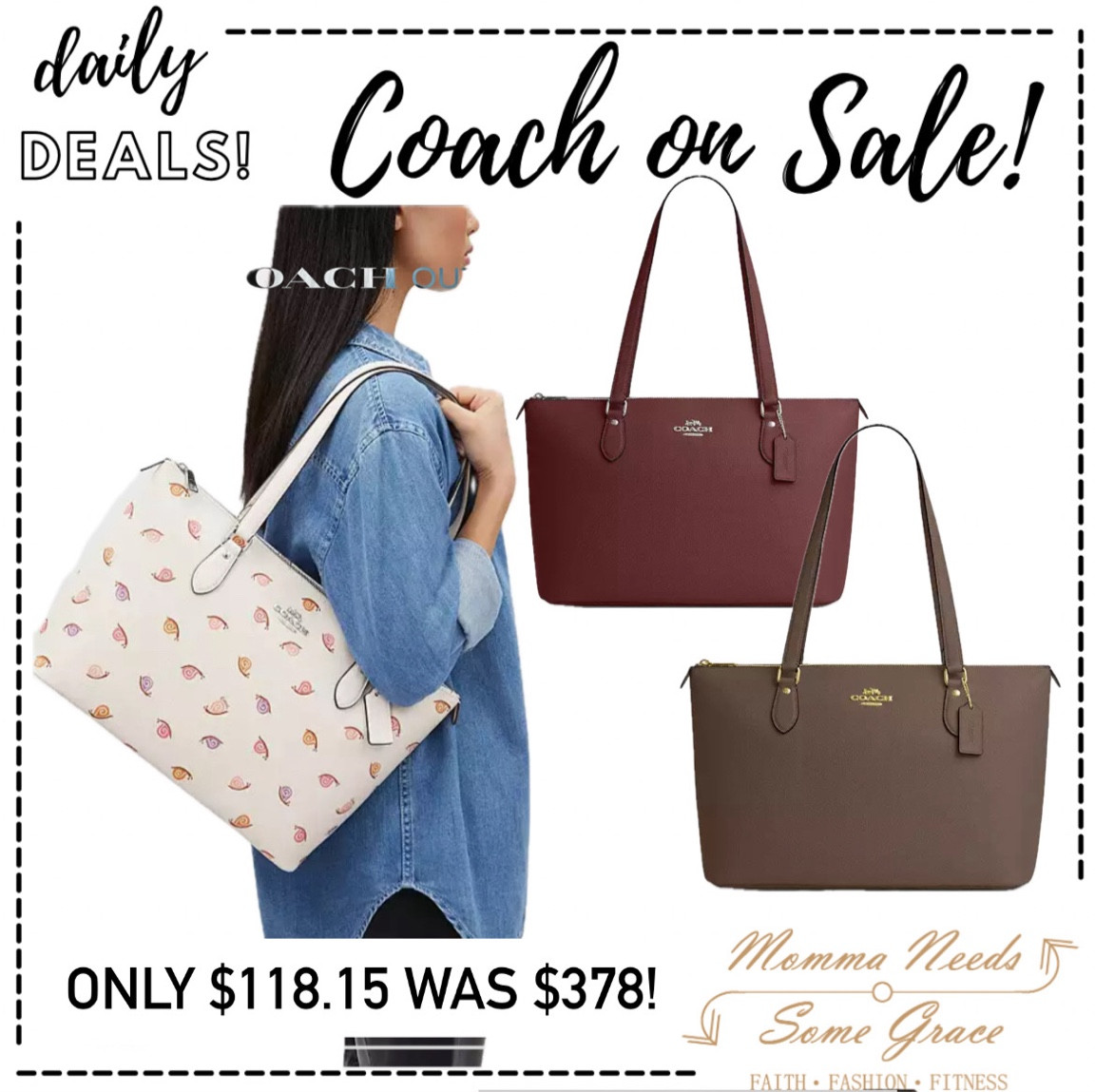 Large Coach tote on sale with an extra 15% off! 

#LTKSeasonal #LTKSaleAlert #LTKItBag