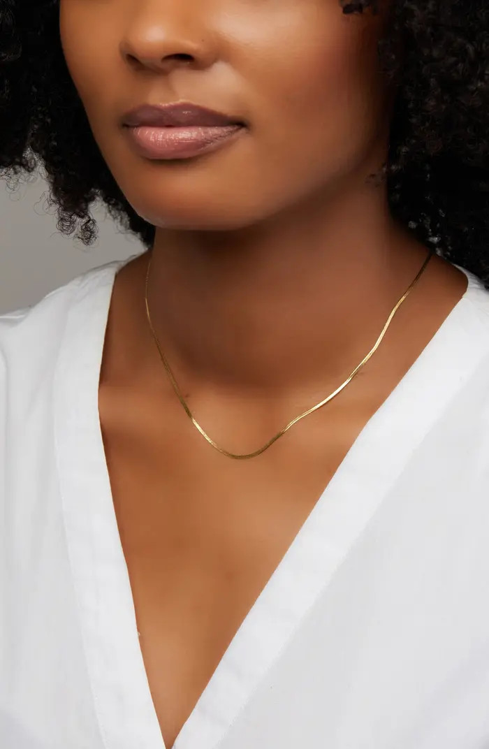 Bony Levy Gold Herringbone Necklace | Nordstrom | Nordstrom
