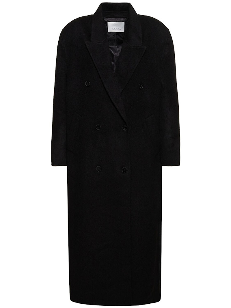 Gaia double breasted wool long coat | Luisaviaroma
