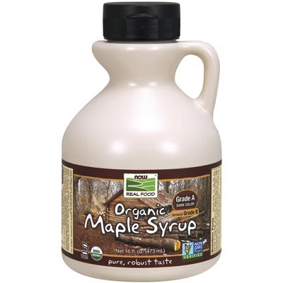 Maple Syrup, Organic Grade A Dark Color (formerly Grade B) by Now Foods  -  16 oz Liquid | Target