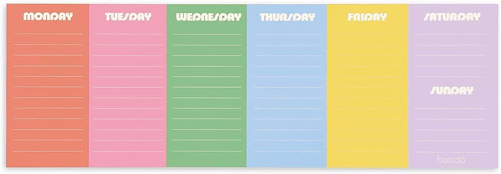 ban.do Weekly Planner Notepad, Mini Desk Planner, Undated Weekly Calendar, Daily To Do List Notep... | Amazon (US)