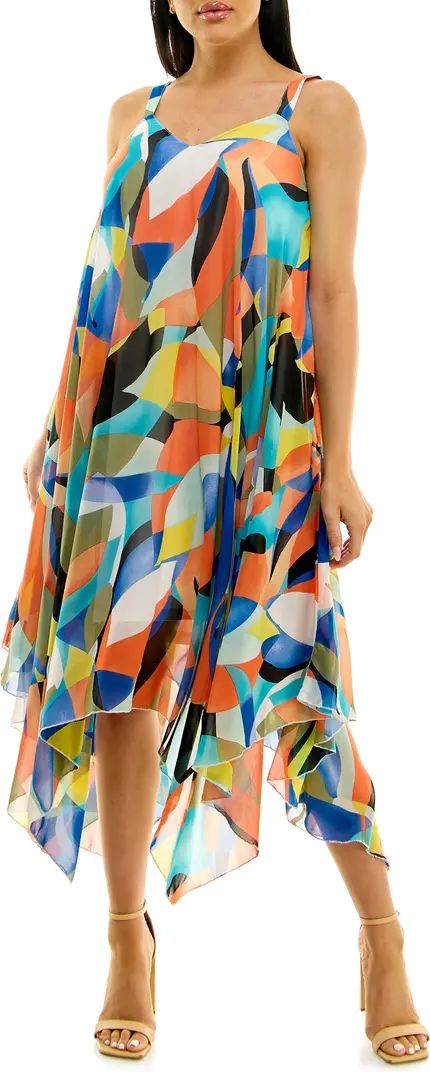 Patterned Handkerchief Hem Dress | Nordstrom Rack