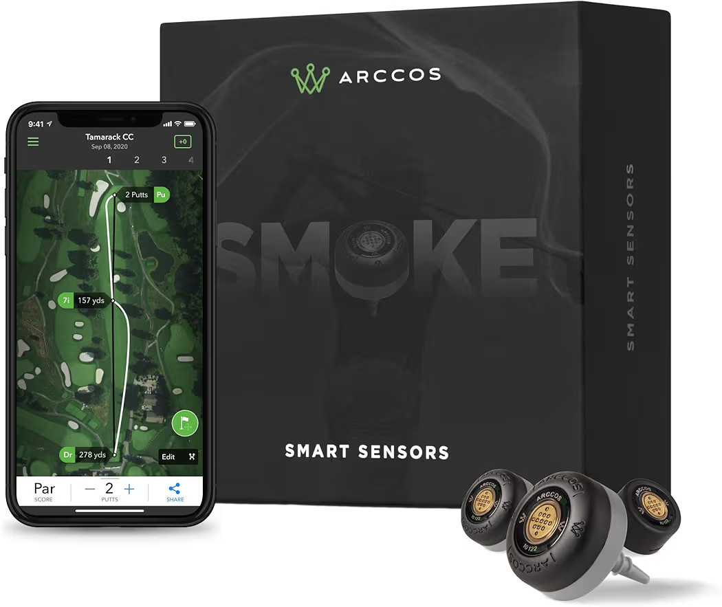Arccos Smart Sensors: Automatic Golf Game Tracking System, A.I. Powered GPS Rangefinder & Smart C... | Amazon (US)
