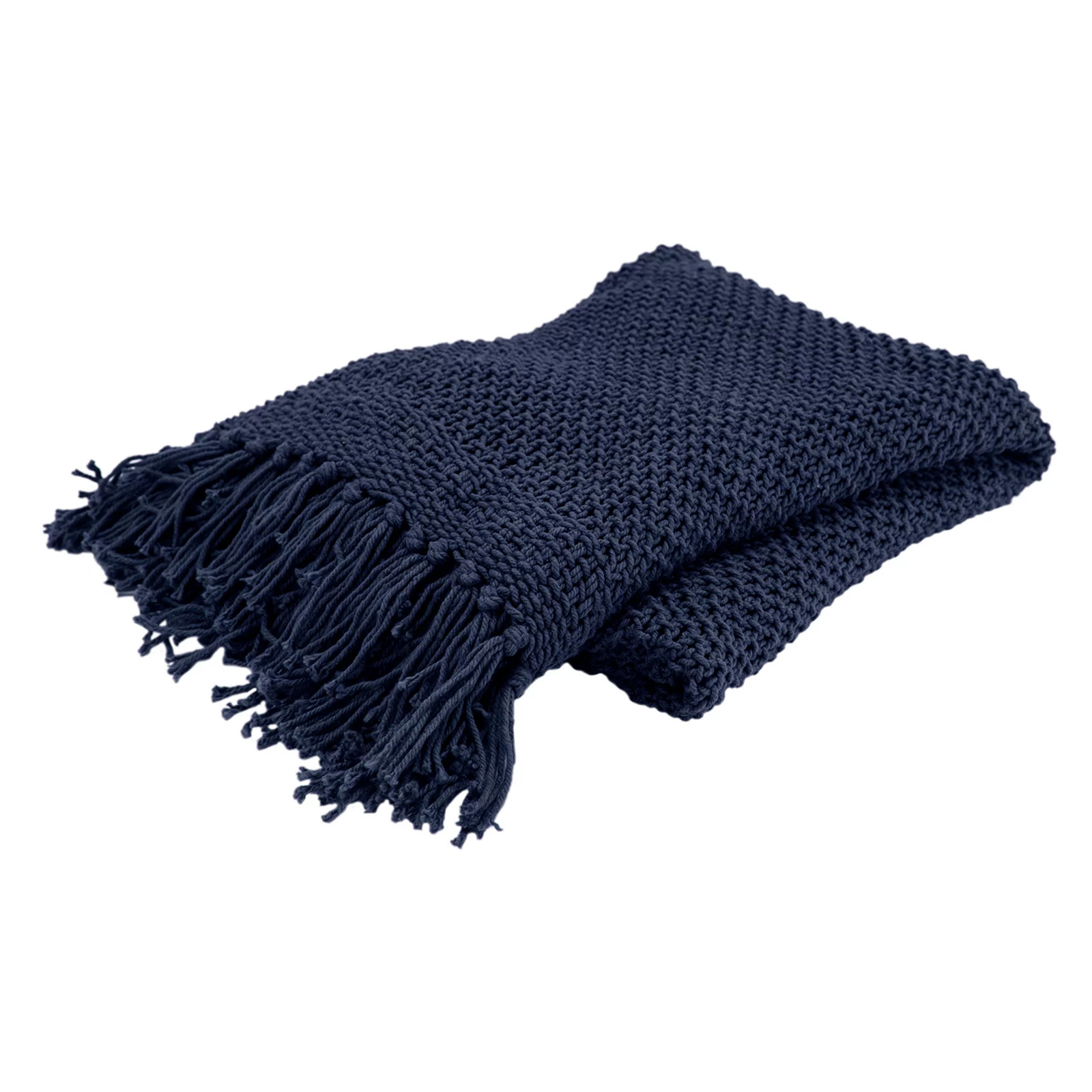Rizzy Home Linda Knit Throw, Blue | Kohl's