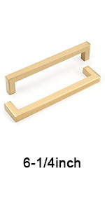 Goldenwarm Brushed Brass Drawer Pulls Kitchen Cabinet Door Handle - LSJ12GD320 Gold Cabinet Pulls... | Amazon (US)