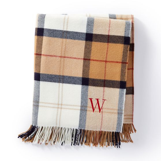 Italian Plaid Throw Blanket | Mark and Graham