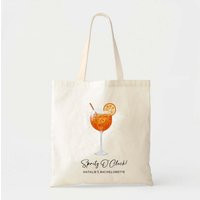 Spritz O'clock - Aperol Bachelorette Party Custom Tote Bag Gift Bridal Shower Favor Bags | Etsy (US)