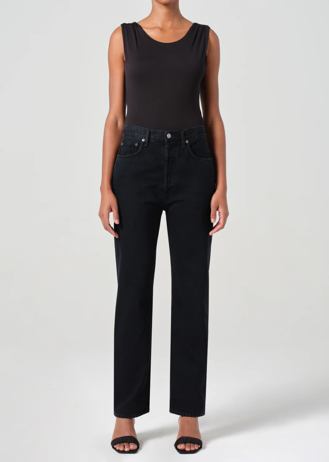 90's Pinch Waist High Rise Straight in Crushed | AGOLDE