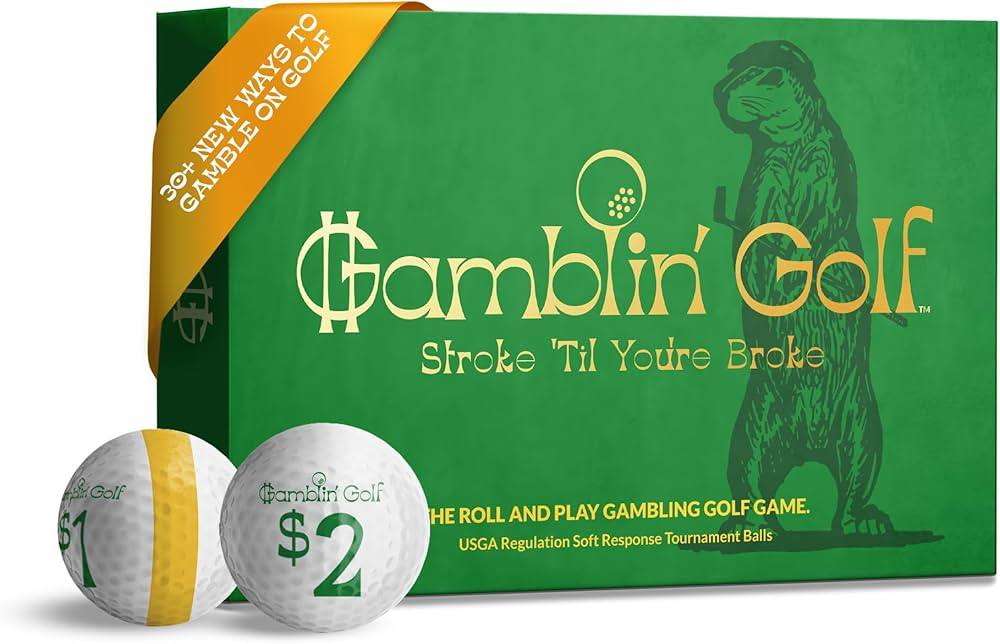 Gamblin' Golf - Roll and Play Gambling Golf Game - Take Your Friends Bankroll - Tournament Perfor... | Amazon (US)