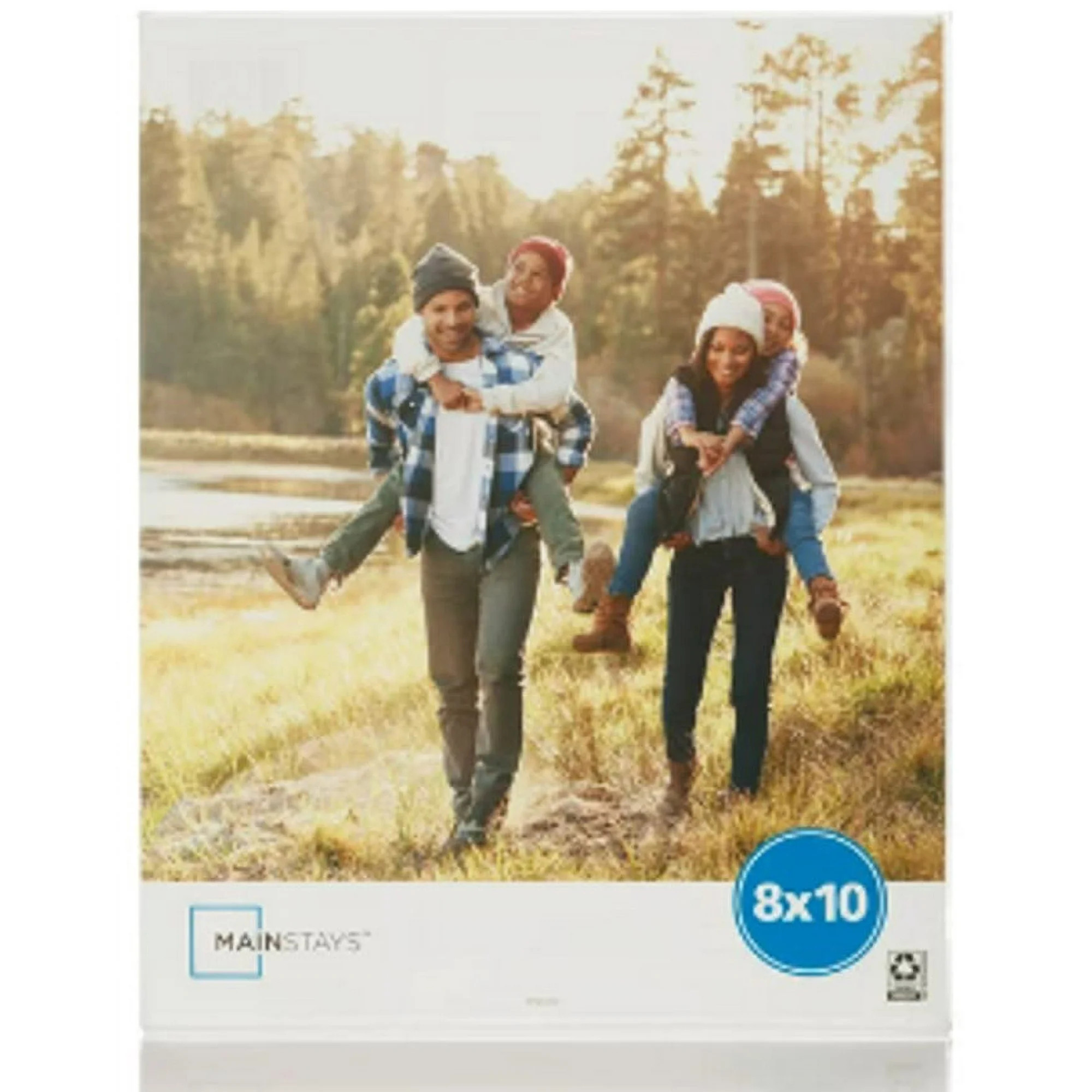 Mainstays 8" x 10" Clear Tabletop Picture Frame, Vertical Bent Design | Walmart (US)