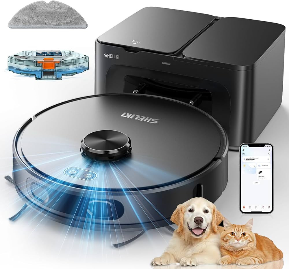 Robot Vacuum and Mop, 3-in-1 Robotic Vacuums Cleaner with LiDAR Navigation Smart Mapping & Max St... | Amazon (US)