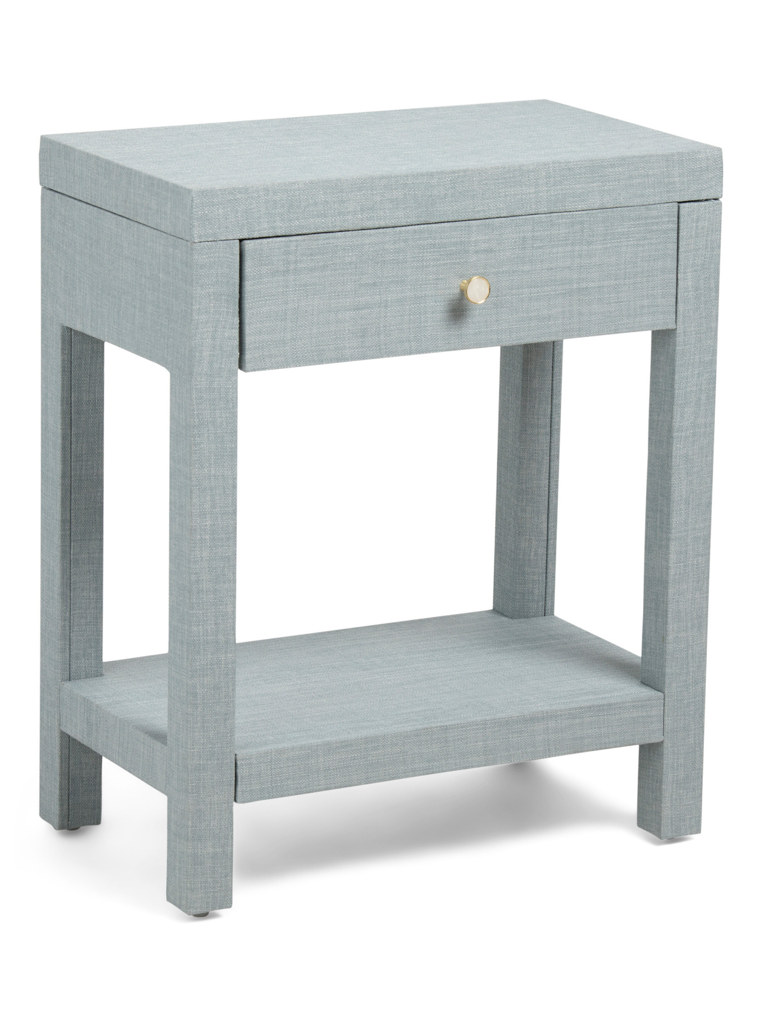 21.5x26 Linen Wrapped Side Table | Marshalls