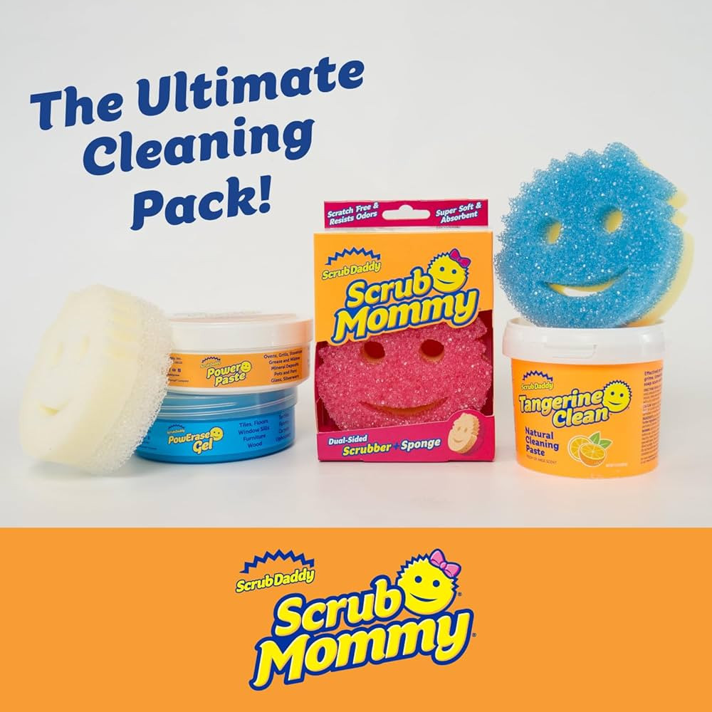 Amazon.com: Scrub Daddy Sponges + Household Cleaning Supplies Bundle - PowerPaste Cleaning Putty,... | Amazon (US)
