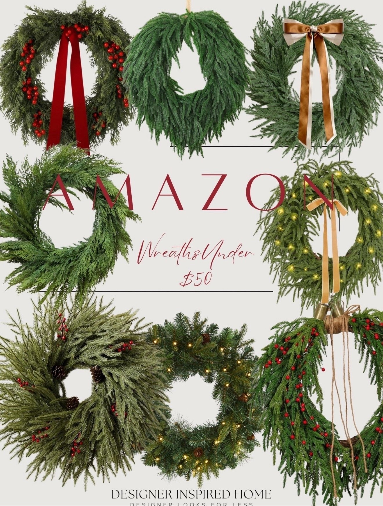 Amazon wreaths under $50

#LTKFindsUnder50 #LTKSeasonal #LTKHoliday