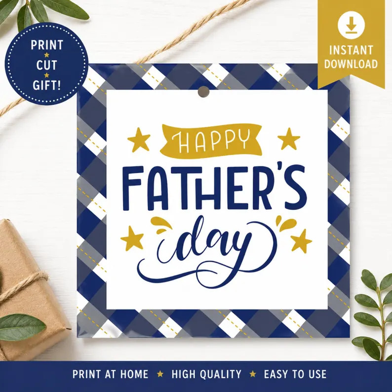 Father\u2019s Day Gift Tag Printable | Instant Download Father\u2019s Day Tag | Printable Gift La... | Etsy (Global)