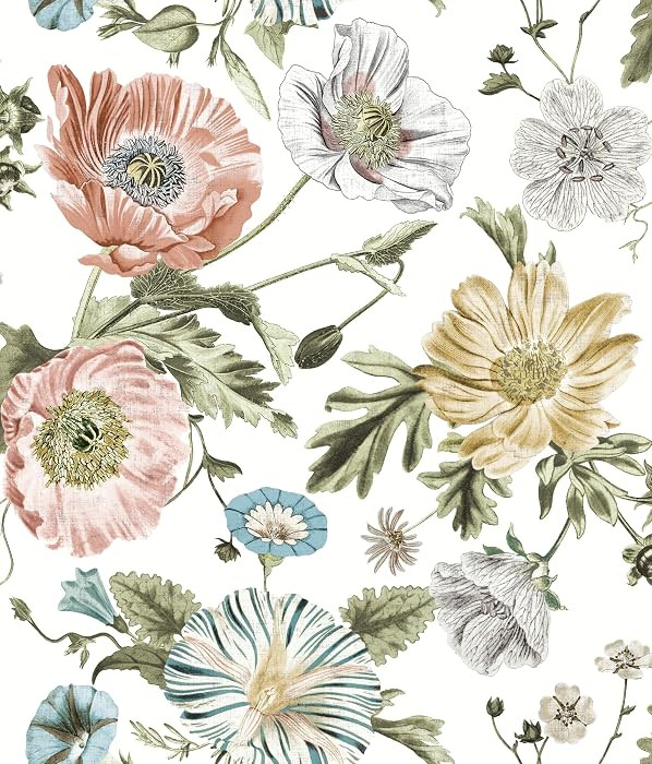 RoomMates Vintage Poppy Pink Peel & Stick Wallpaper | Amazon (US)