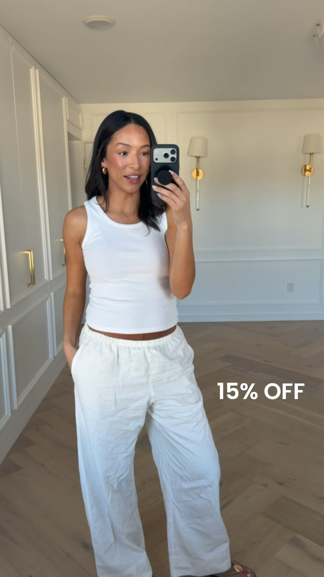 15% OFF in the gap app! Wearing size S white tank and size M linen pants 🤍 They’re so comfortable, very stretchy in the waist, and not see through! 

summer outfit, summer fashion, summer style, travel outfit, airport outfit, casual outfit, work from home outfit, mom outfit, postpartum outfit, gap outfit, sale alert, gap sale, vacation outfit, beach outfit

#LTKSaleAlert #LTKSeasonal #LTKTravel
