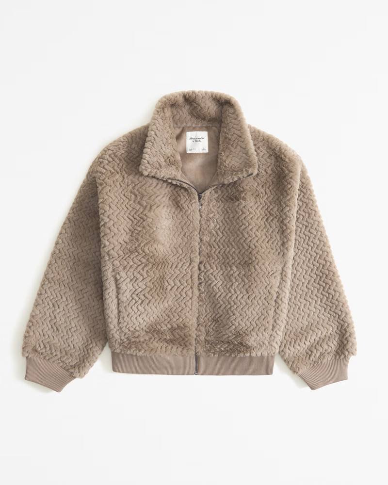 Herringbone Bomber Jacket | Abercrombie & Fitch (UK)