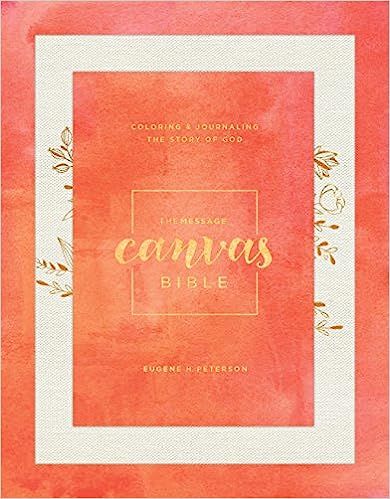The Message Canvas Bible (Canvas-Look, Gold Leaf): Coloring and Journaling the Story of God | Amazon (US)