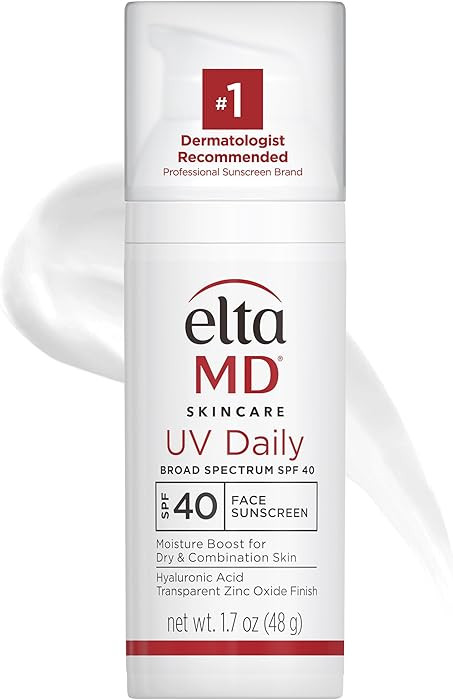 EltaMD UV Daily Face Sunscreen Moisturizer with Zinc Oxide, Daily Face Moisturizer with SPF, Grea... | Amazon (US)