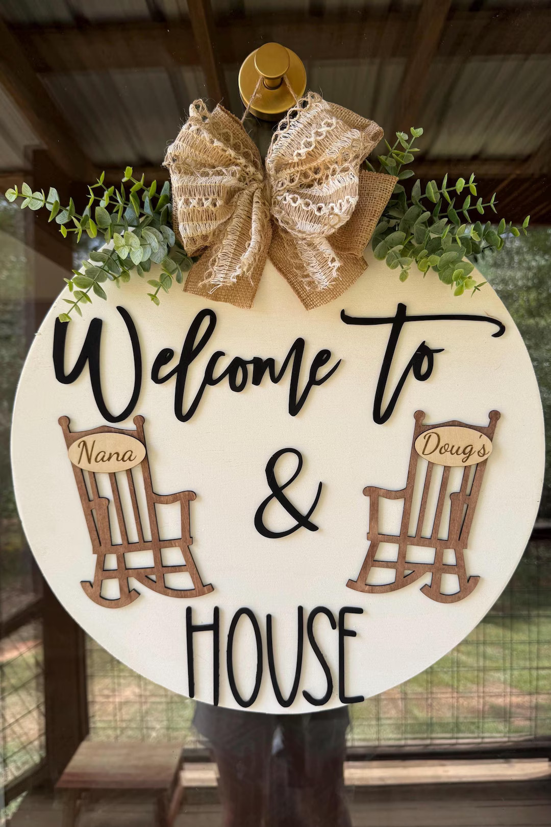 Grandparent Door Hanger| Front Door Sign| Gift for Grandparents |front Door Decor | Year Round Wr... | Etsy (US)