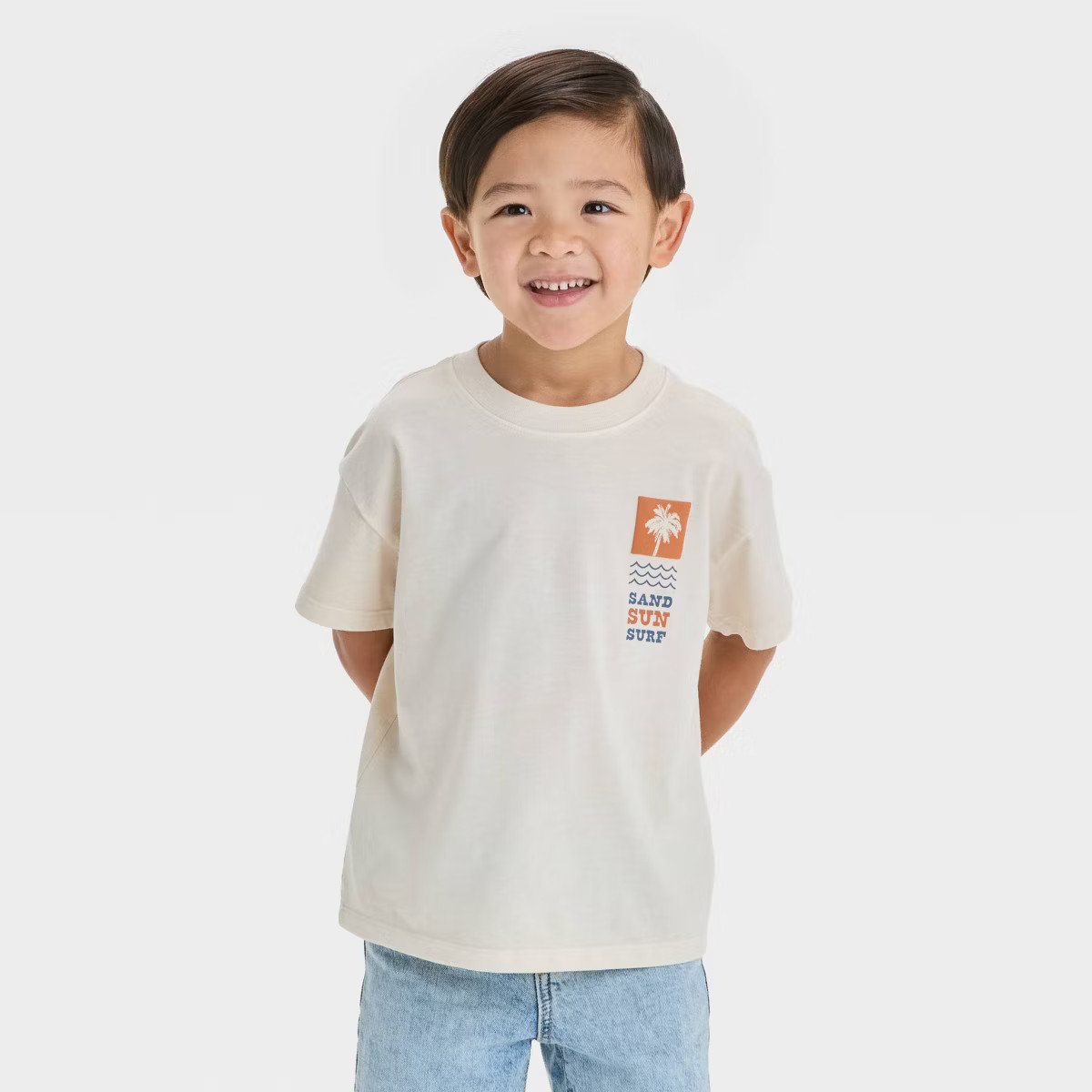 Toddler Boys' Short Sleeve Dune Buggy Graphic T-Shirt - Cat & Jack™ Beige | Target
