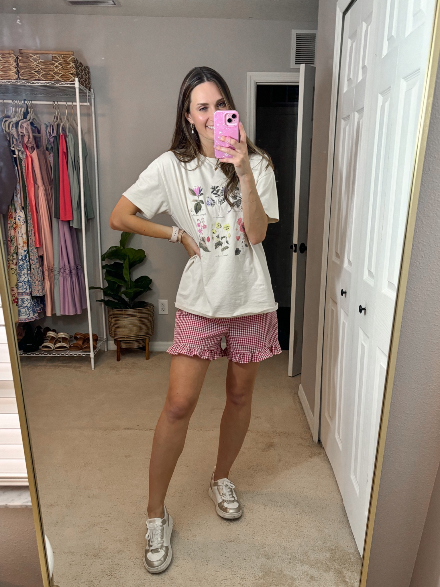 ruffle gingham boxer shorts! 

These fit tts for me! I’m wearing a small. The tshirt is old  so I’m not able to link it :(

#amazonfashion #boxershorts

#LTKStyleTip #LTKFindsUnder50