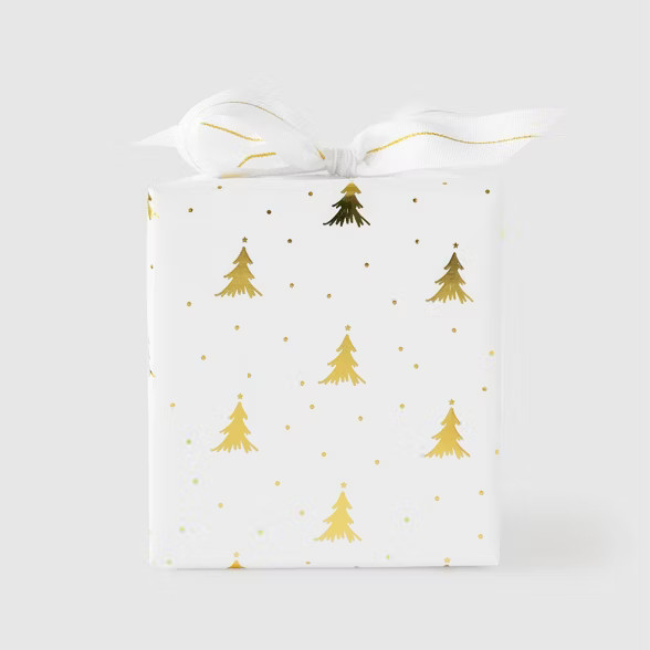 Gold Christmas Tree Gift Wrap - Sugar Paper™ | Target