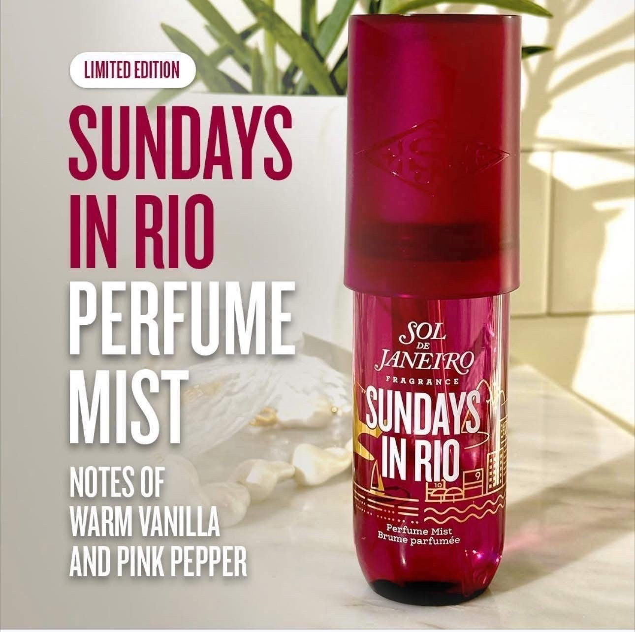 The Limited Edition SOL de Janeiro Sundays in Rio Perfume Mist smells absolutely AMAZING!!! This newer spray is on sale for only $15.47 - normally $26!! 😳 

Make sure to use my code ANG0DI24LX3N at checkout for the full deal! 

It has such a unique scent that is so good - warm with a little spice! I feel like this scent reminds me of being on the beach at sunset with a fun fruity drink in hand after a day spent in the sunshine ☀️ 

#LTKBeauty #LTKSaleAlert #LTKHome