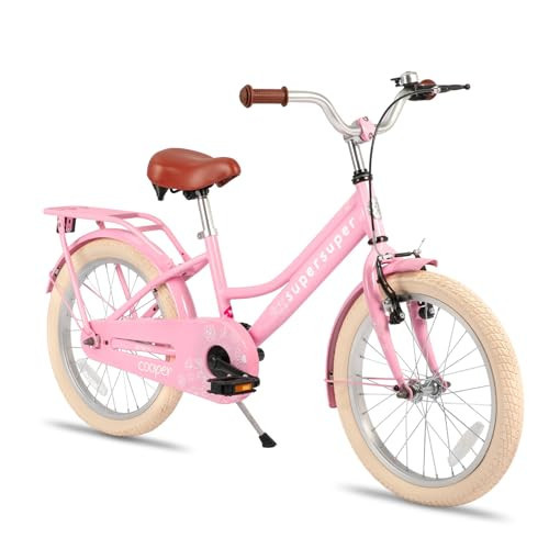 JOYSTAR 20 Inch Kids Bike Girls Bike for 7-10 Years Princess Children Bicycle with Kickstand Kids' Bicycles Pink | Amazon (US)