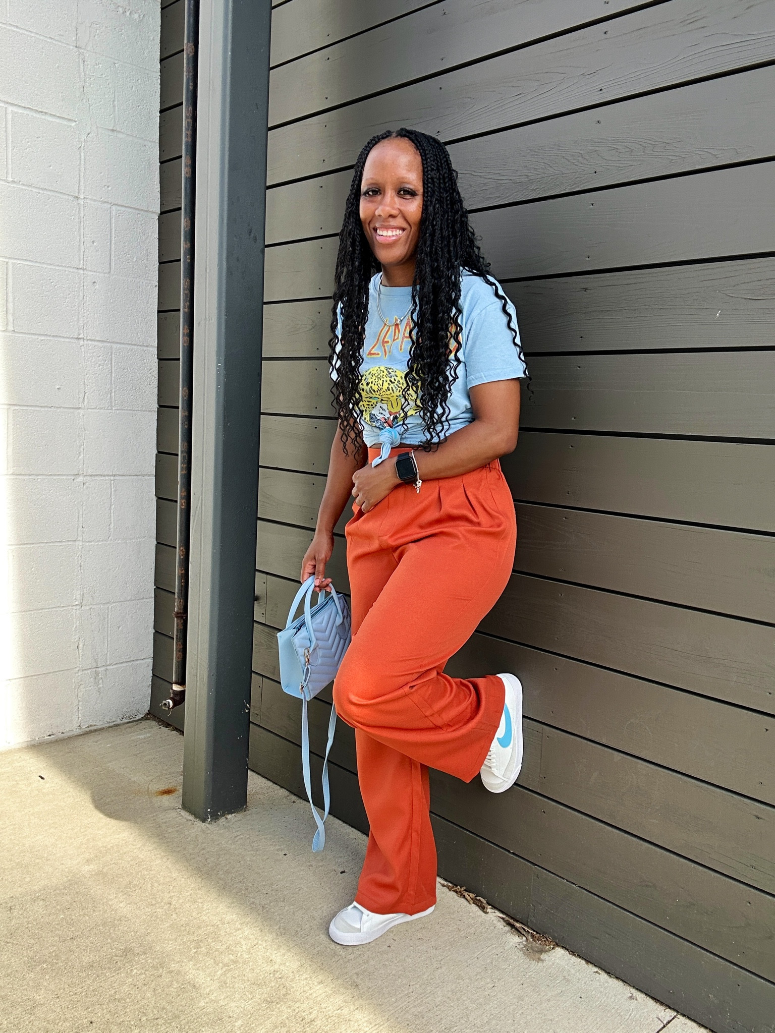 Casual graphic tee and trouser outfit. 

#LTKFindsUnder50 #LTKSummerSales #LTKSaleAlert