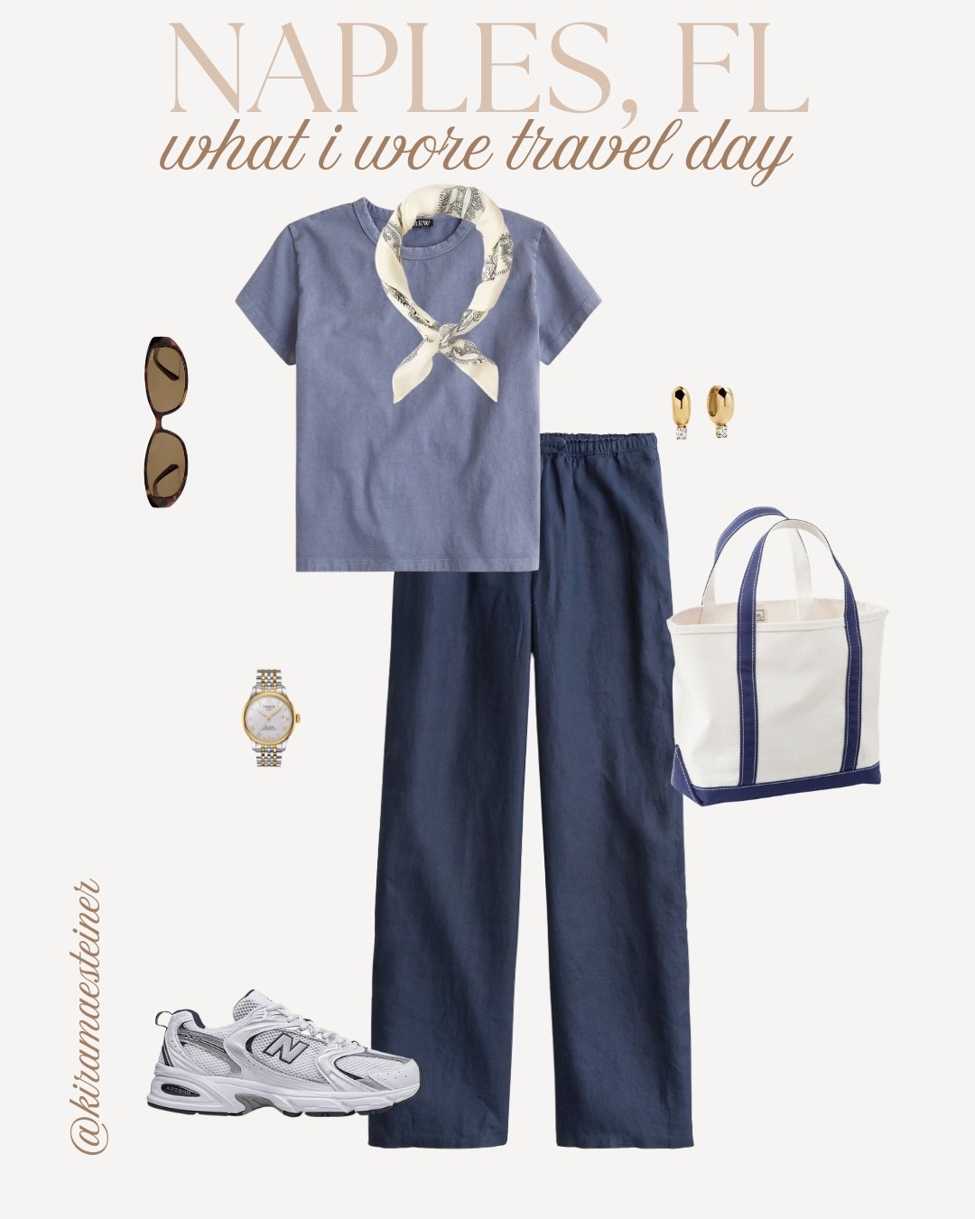 travel ootd - linen pants come in tall + you can get the bag personally embroidered!

#LTKTall #LTKootd #LTKTravel