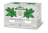 Tadin Peppermint Herbal Tea, Caffeine Free, 24 Tea Bags Per Box, 6 Boxes Total | Amazon (US)