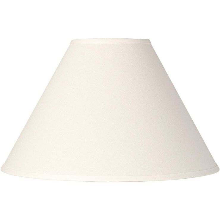 Brentwood Ivory White Linen Large Chimney Lamp Shade 6" Top x 17" Bottom x 10" High x 11.5" Slant... | Target