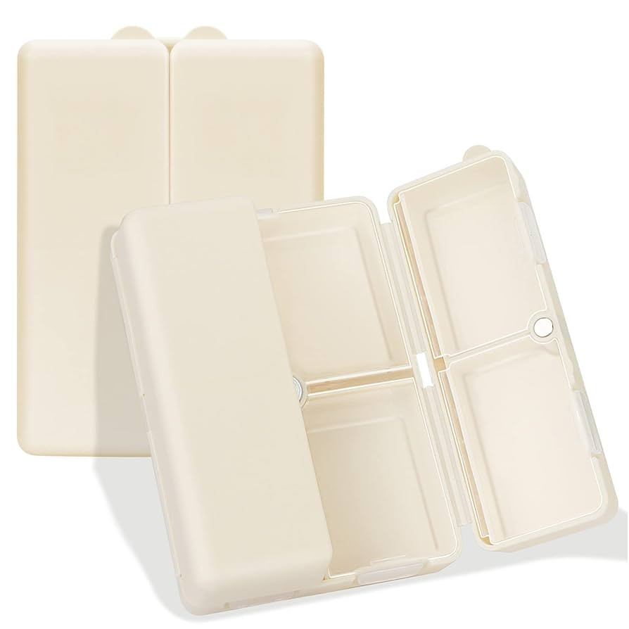 FYY Daily Pill Organizer,7 Compartments Portable Case [Folding Design] Travel Pill Box for Purse ... | Amazon (US)