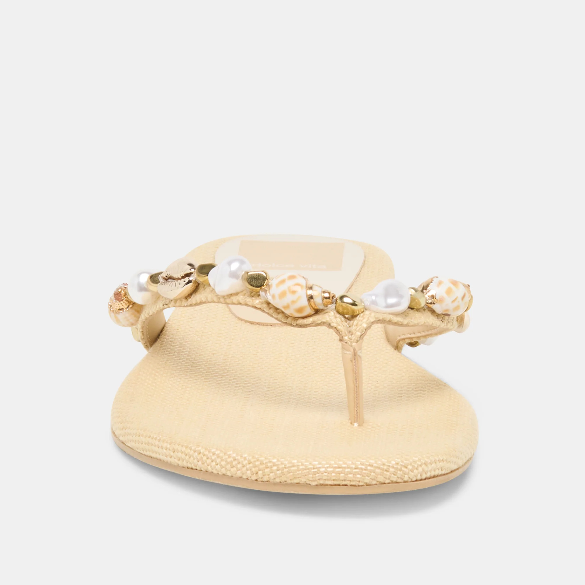 Kysha Sandals Lt Natural Raffia | DolceVita.com