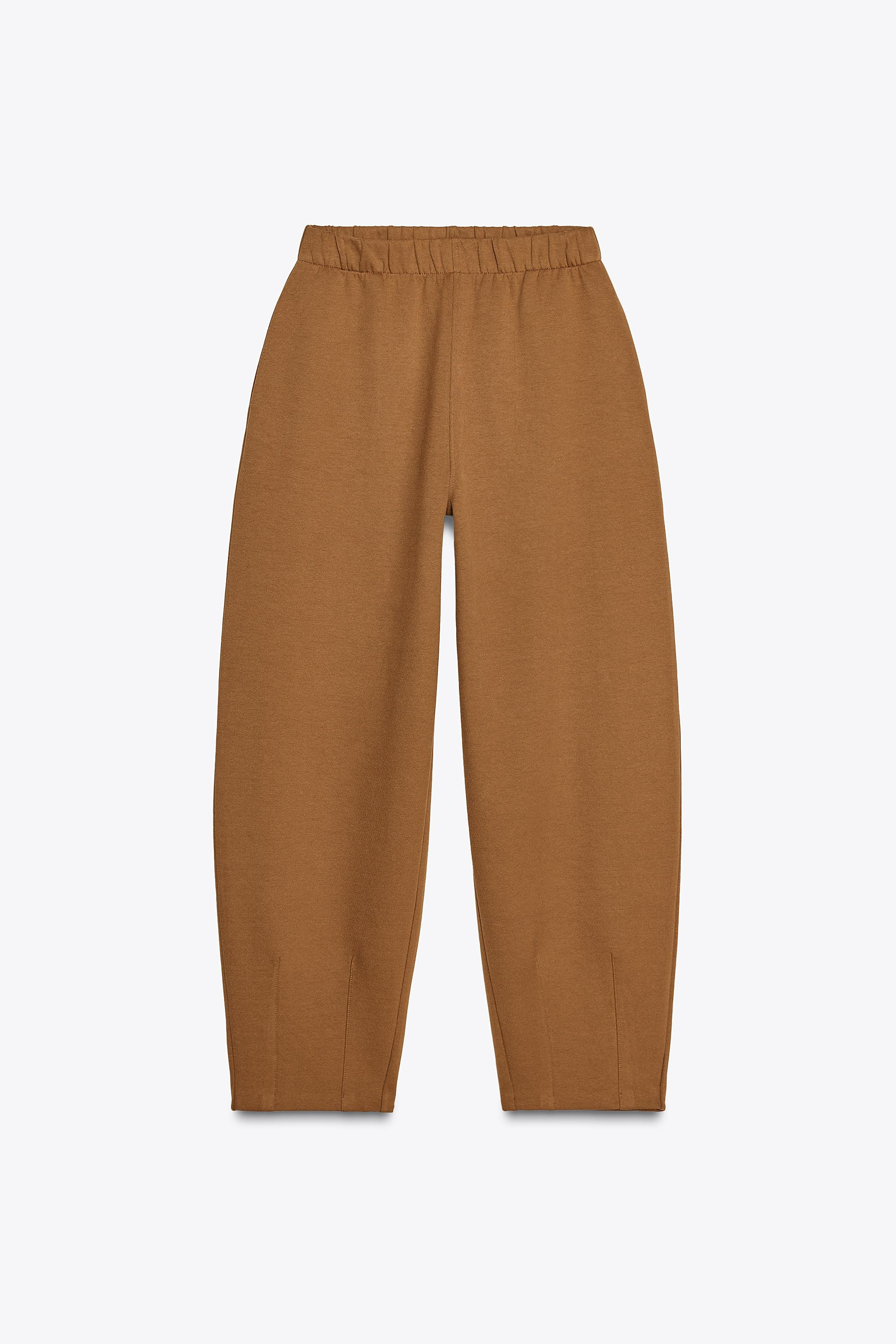 INTERLOCK COCOON TROUSERS22.99 GBP Ochre Black IceOchre | 3641/311/703Put it in your basketAddCoc... | Zara UK