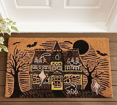 Haunted House Light Up Doormat | Pottery Barn (US)