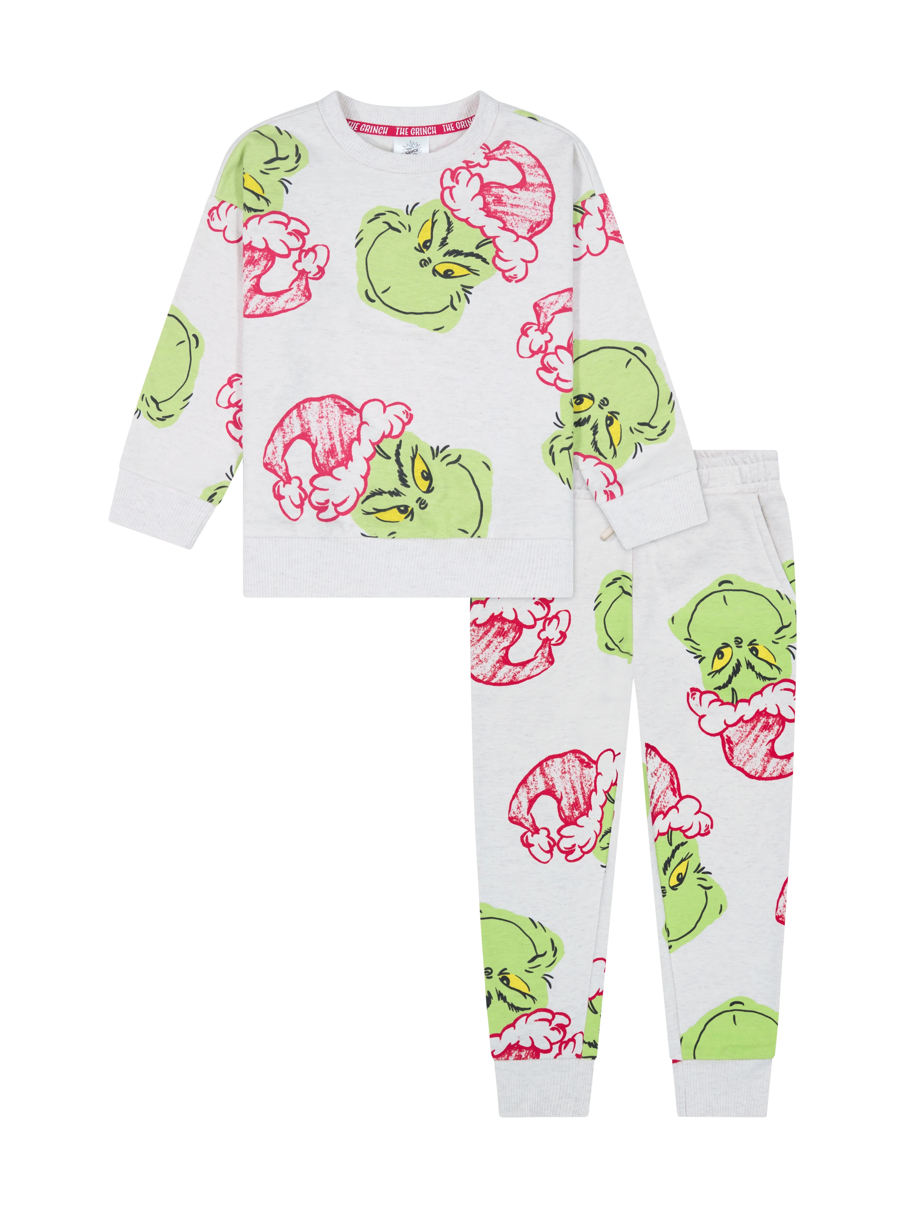 Dr. Seuss The Grinch Toddler Printed Sweatshirt and Jogger Set, Sizes 2T-5T | Walmart (US)