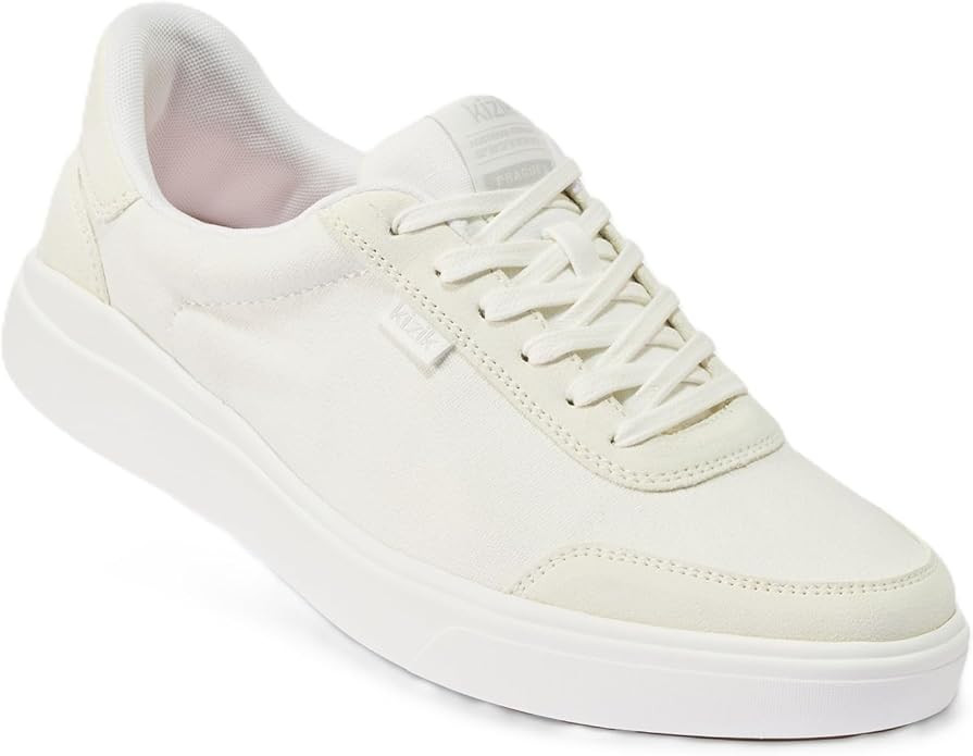 Kizik Slip On Sneakers: Prague 2 - Court Style, 4-Way Stretch Canvas with Suede Details, Casual S... | Amazon (US)